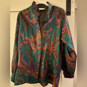 Geiger 100% Wool Vintage Blouse